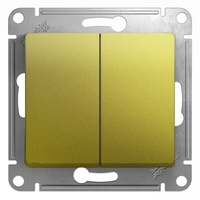 Выключатель 2-кл. СП Glossa 10А IP20 (сх. 5) 10AX механизм фисташк. SchE GSL001051 Schneider Electric