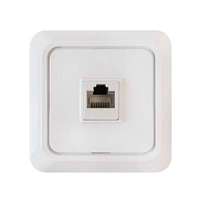 Розетка компьютерная 1-м ОП BOLLETO RJ-45 бел. 7035 IN HOME 4690612018294