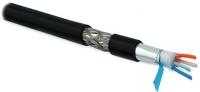 Кабель RS-SF1-PVC интерфейса RS-485 1х2х24 AWG (0.61мм/7х0.203мм) многопров. жилы (patch) SF/UTP 120 Ом расшир. диапазон внутр./внешн. PVC (UV) -55град.C - +80град.C черн. Hyperline 26251