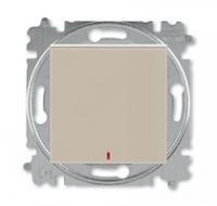Переключатель 1-кл. СП Levit IP20 с контрол. подсветкой кофе макиато/бел. ABB 2CHH592545A6018