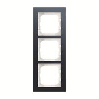 Рамка 3п Axcent стекло устричный ABB 2CKA001754A4782