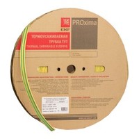 Термоусаживаемая трубка ТУТ 20/10 жел-зел EKF PROxima | tut-20-yg