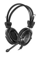 Наушники с микрофоном HS-19 серебр./черн. 2м накладные оголовье HS-19-1 A4TECH 605497