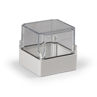 Cubo S 125 x мм, 50 мм основание, глухая стенка, прозрачная крышка, ABS, IP 66/67 - SABP131313T Ensto