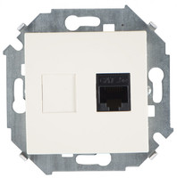 Механизм розетки комп. Simon15 RJ45 CAT.5E (AMP) сл. кость Simon 1591551-031