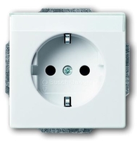 Розетка SCHUKO 16А 250В с полем для надписи, серия solo/future, цвет davos/альпийский белый | 2011-0-6209 2CKA002011A6209 ABB