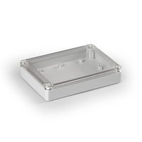 Cubo S 125 x 175 35 мм, 25 мм основание, глухая стенка, прозрачная крышка, ABS, IP 66/67 - SABP131804LT Ensto