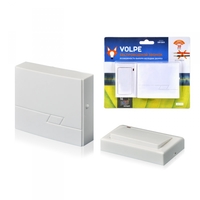 Звонок беспроводной ТМ Volpe UDB-Q020 W-R1T1-16S-30M-WH 16 мелодий. Радиус действия 30 метров. Блистерная упаковка. Цвет-белый Uniel 11013