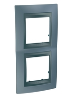 Рамка 2-м Unica Top верт. грей/графит SchE MGU66.004V.297 Schneider Electric