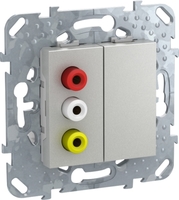 Коннектор 3-RCA алюм. SchE MGU5.431.30ZD Schneider Electric