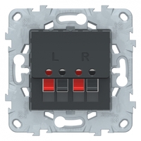 Аудиорозетка UNICA NEW антрацит SchE NU548654 Schneider Electric