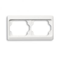 Рамка 2-м Alpha exclusive горизонт. бел. глянцевый ABB 1754-0-2999