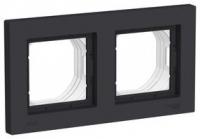 Рамка 2-м AtlasDesign Aqua IP44 карбон SchE ATN441002 Schneider Electric