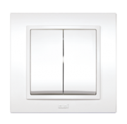 Выключатель 2-кл. 1мод. СП Zena 10А IP20 бел. ABB 500-010200-202