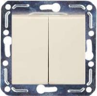 Механизм выключателя 2-кл. СП 10А IP20 V01-12-V21-М крем. Volsten 9027