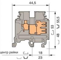 Клемма винтовая M4/6.2G 4мм.кв. - 1SNA115189R1100 ABB