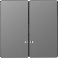 Клавиша двойная D-Life с линзой для LED модуля сталь нержавеющая SD - MTN3420-6036 Schneider Electric