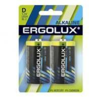 Элемент питания алкалиновый LR20 BL-2 1.5В Alkaline (блист.2шт) Ergolux 11752
