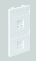 Адаптер на 2 RJ45 коннектора защ. шторки графит SimonConnect S76B-14