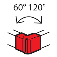 Внешний изменяемый угол - от 60° до 120° для кабель-каналов Metra 100x50 | 638032 Legrand