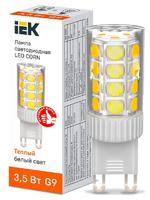 Лампа светодиодная CORN капсула 3,5Вт 230В 3000К керамика G9 | LLE-CORN-4-230-30-G9 IEK (ИЭК)