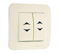 Переключатель проходной 2-кл. СП Lillium N 10А IP20 крем. Makel 55226