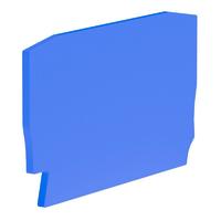 Крышка для клеммы 2 точки подключения на 4кв.мм. син. (уп.25шт) DKC ZEFC401BL (ДКС)