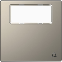 Клавиша одинарная D-Life поле для надписи, звонок никель SD - MTN3365-6050 Schneider Electric