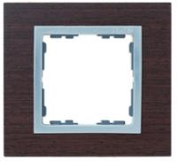 Рамка на 3 поста, S82N, венге - алюминий (дерево) 82937-65 Simon