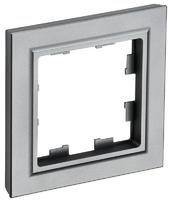 Рамка 1-м BRITE РУ-1-БрС сталь IEK BR-M12-K46 (ИЭК)