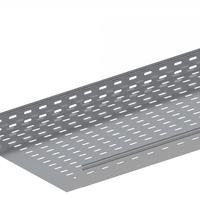 Лоток прямой замковый перфорированный монтаж без соединителей 400х100 L3000 сталь 1.5мм ЛМс-ПЗМ цУТ1.5 СОЭМИ 121152646