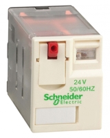 Реле промежуточное катушка 24В AC 4ПК слаботочн. контакты SchE RXM4GB1B7 Schneider Electric
