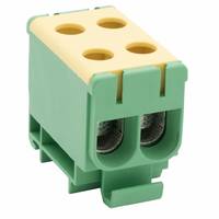 Клемма силовая вводная двойная КСВ 16-50 желто-зеленая EKF PROxima | plc-kvs2-16-50-y-green
