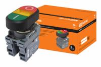 Кнопка двойная MPD2-11Y (зеленая/красная) (LED) в сборе d22мм/220В (I/O) линза желтая | SQ0747-0048 TDM ELECTRIC