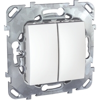 Выключатель 2-кл. СП Unica 10А IP20 (сх. 5) механизм бел. SchE MGU5.211.18ZD Schneider Electric