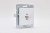 Механизм розетки компьютерн. 1-м СП KARINA RJ45 бел. LEZARD 707-0288-139