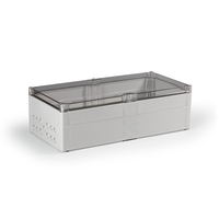 Cubo O 300 x 600 185 мм, метрические выбивные отверстие, прозрачная крышка, PC, IP 66/67, включает вставку рамную - OPCM306018T Ensto
