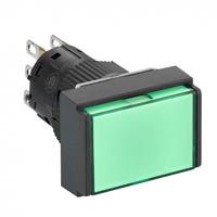КНОПКА С ПОДСВ.,16ММ,ЗЕЛЕН, 24В, ПРЯМОУГ | XB6EDW3B1P Schneider Electric