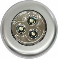 Светильник светодиодный-ночник FN1203 3LED 0.18W IP40, 70 25мм, серебряный | 23294 FERON