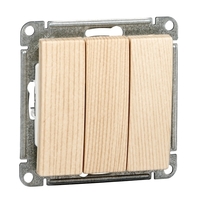 Выключатель 3-кл. СП W59 10А IP20 10AX механизм сосна SchE VS0510-351-7-86 Schneider Electric