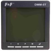 Указатель многофункциональный DMM-5T (3ф RS-485 12-500В АС (фазное) 20-900В (линейное) 0.05-5А с внешними ТТ до 9999А 45-55Гц ЖКИ монтаж на панель 85-260В AC/DC IP20) F&amp;F EA04.011.004 Евроавтоматика ФиФ