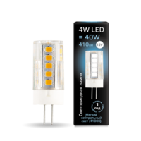 Лампа светодиодная LED 4 Вт 410 Лм 4100К белая G4 капсула 12 В керамика Black Gauss - 207307204