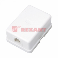 Телефонная розетка 1 гн. RJ-11(6P-4C), внешняя (50 шт/уп) | 03-0001 REXANT