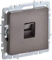 Розетка компьютерная СП RJ45 кат.5E BRITE РК10-БрТБ бронза IEK BR-K10-1-K45 (ИЭК)