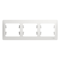 Рамка 3-м Glossa горизонт. бел. SchE GSL000103 Schneider Electric
