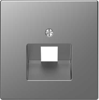 Накладка центральная Merten D-Life для розетки компьютерной 1-м RJ45 SD нерж. сталь SchE MTN4521-6036 Schneider Electric