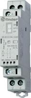 Контактор модульный 1NO+1NC 25А AgNi 230В AC/DC 17.5мм IP20 опции: переключатель Авто-Вкл-Выкл + мех.индикатор LED FINDER 223202301540PAS