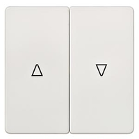 ВЫКЛЮЧАТЕЛЬ ЖАЛЮЗИ 2 КЛАВИШИ С СИМВОЛОМ ВВЕРХ/ВНИЗ 55X55MM DELTA I-SYSTEM ТИТАНОВО-БЕЛЫЙ Siemens 5TG6214