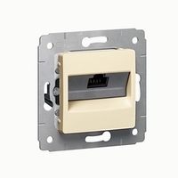 Розетка компьютерная СП Cariva RJ45 UTP на захватах сл. кость (DIY-упак.) Leg 695924 Legrand