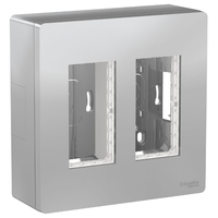 Блок ОП UNICA SYSTEM+ 2х2 алюм. SchE NU122430 Schneider Electric